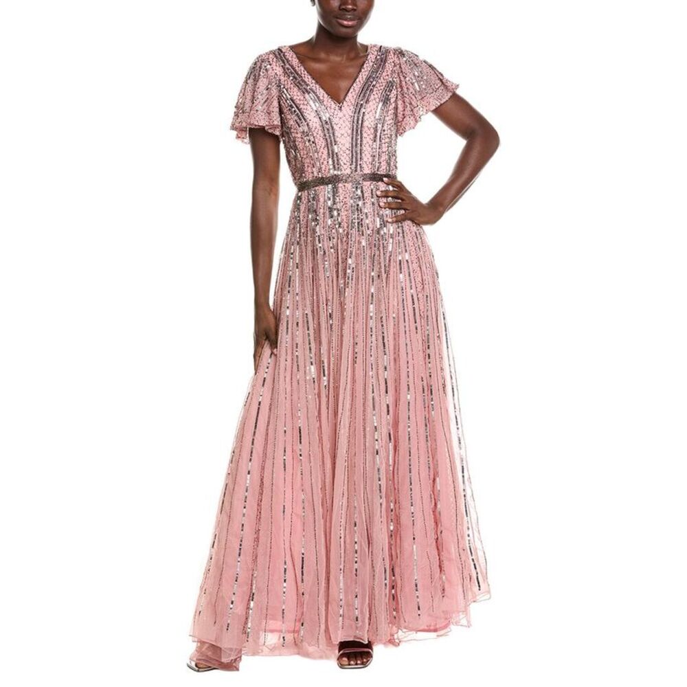Issue New York Womens  Embellished Gown